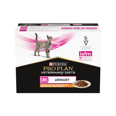 Pro Plan Veterinary Diets St/Ox Urinary Frango em Molho Saquetas para gatos – Multipack 10